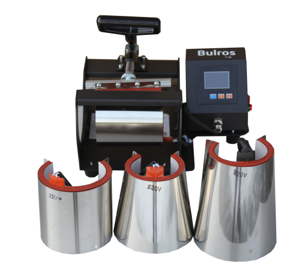 Термопресс для кружек со сменными насадками 4:1, с электронным управлением Bulros T-40