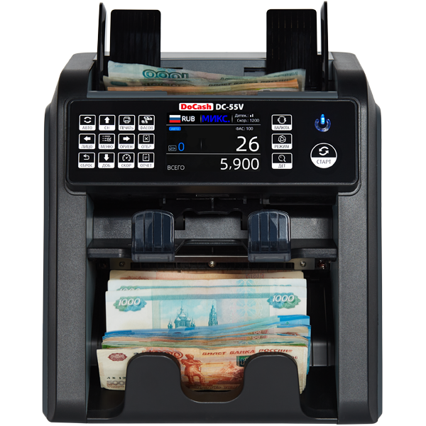 Счетчик банкнот DoCash DC-55V (2 CIS) Счетчик банкнот DoCash DC-55V (2 CIS)