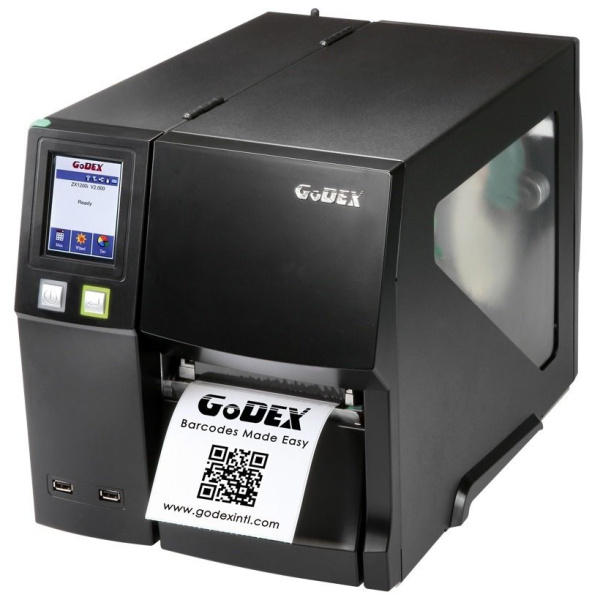 Принтер этикеток Godex ZX1200xi, промышленный, 200 DPI, 14 ips, цветной сенсорный ЖК дисплей, и/ф RS232/USB/TCPIP/USB HOST, (дюймовая втулка риббона) Принтер этикеток Godex ZX1200xi, промышленный, 200 DPI, 14 ips, цветной сенсорный ЖК дисплей, и/ф RS232/USB/TCPIP/USB HOST, (дюймовая втулка риббона)