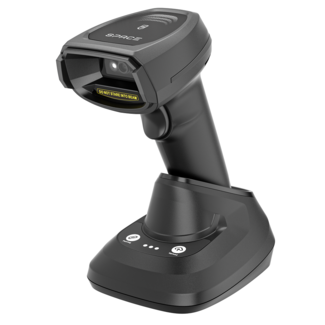 Сканер штрих-кода SPACE 2024RC-2D-BT беспроводной, USB (черный), подставка