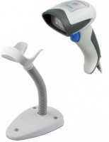 Ручной 2D сканер штрих-кода Datalogic QUICKSCAN QD2430 QD2430-WHK USB, серый + подставка (ЕГАИС/ФГИС)