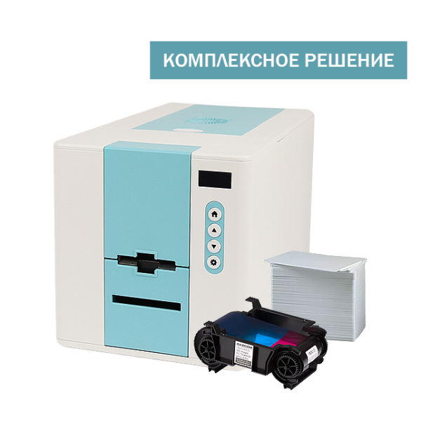 Принтер пластиковых карт Dascom DC-240:термосублимационная, односторонняя печать, 300 х 600 dpi, USB2, 23 сек/карта