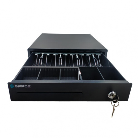 Денежный ящик SPACE BOX-330 (черный, механический, PUSH)