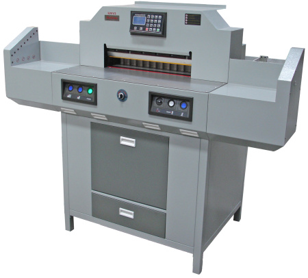 Автоматический программируемый гильотинный  резак с расширенным столом на 30 см. Bulros 520V3+