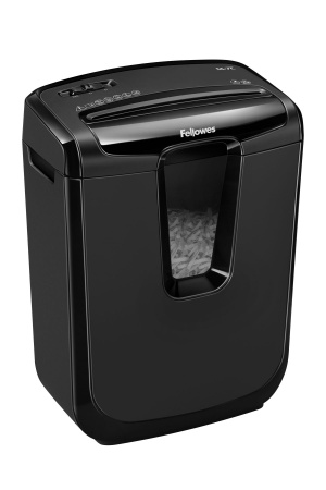Шредер Fellowes® Powershred®  M-7C, DIN P-4,  4х35мм, 7лст., 14лтр.,  уничт.: скобы, пл. карты