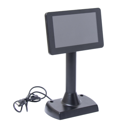 Дисплей покупателя Poscenter L716, цветной, 1024*600, дисплей LCD 7", кабель USB, черный Дисплей покупателя Poscenter L716, цветной, 1024*600, дисплей LCD 7", кабель USB, черный