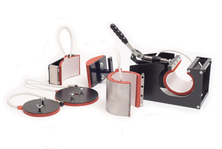 Горизонтально-поворотный термопресс со сменными насадками 6:1, с электронным управлением Bulros K-6