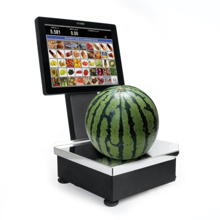 Весы с печатью этикетки POSCenter PC200C3V2 (15", емкостной, RAM 2Gb/HDD 500Gb) Windows 7, черный моноблок Flytech