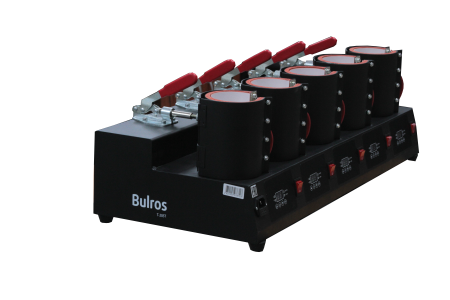 Термопресс на 5 кружек с электронным управлением Bulros T-205T