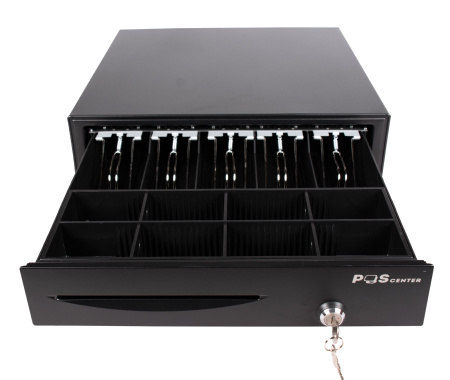 Денежный ящик POScenter 16E 410x420x100 распайка для " ШТРИХ-М", черный