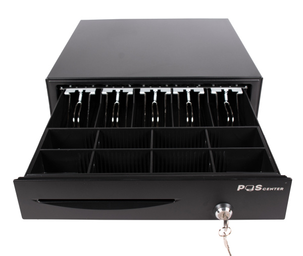 Денежный ящик POScenter 16E 410x420x100 распайка для " ШТРИХ-М", черный