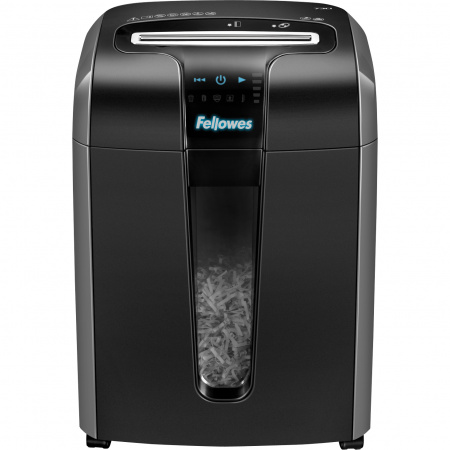 Шредер Fellowes® Powershred® 73Ci, DIN P-4, 4х38 мм, 12 лст., 23 лтр., 100% Jam Proof™, SafeSense™
