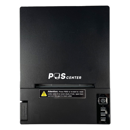 Принтер чеков POScenter RP-80 (80мм, 230 мм/сек, автоотрез, звук.сигнал, USB+LAN) черный
