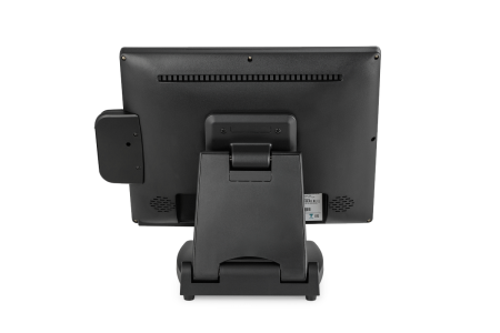 Сенсорный POS-монитор 15" АТОЛ TM15, P-CAP, без рамки, ридер МК, HDMI+VGA, складная подставка, встроенные динамики, цвет черный