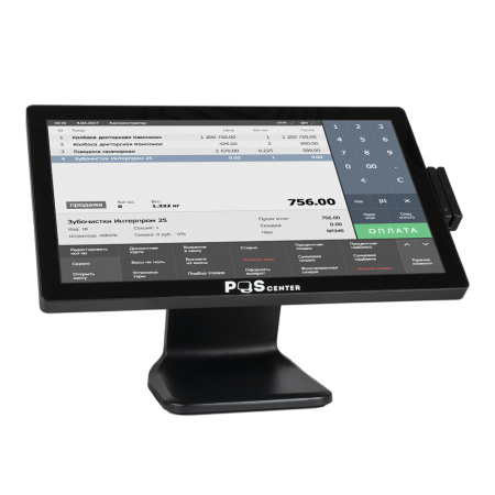 Сенсорный моноблок POSCenter POS101 (21.5", PCAP, i5-8260U, RAM 8 Gb, SSD M2 256Gb, MSR) без ОС