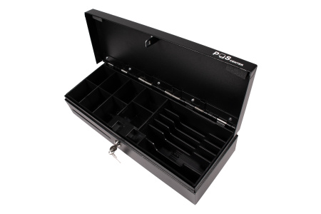 Денежный ящик Poscenter 460KL 460x170x103, распайка Epson 24V, черный, 3.0 м кабель