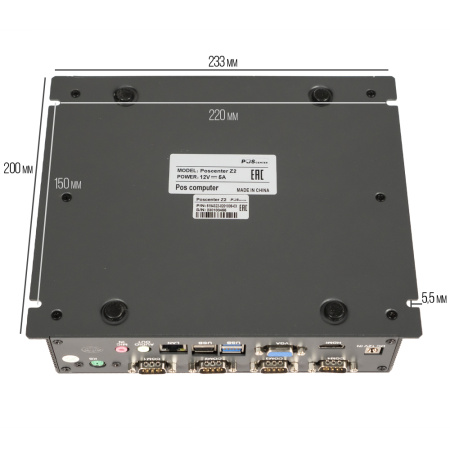 POS-компьютер POSCenter Z2 (Intel Celeron J4105 @ 1.50GHz, RAM 4Gb, SSD 128Gb) с креплением,
