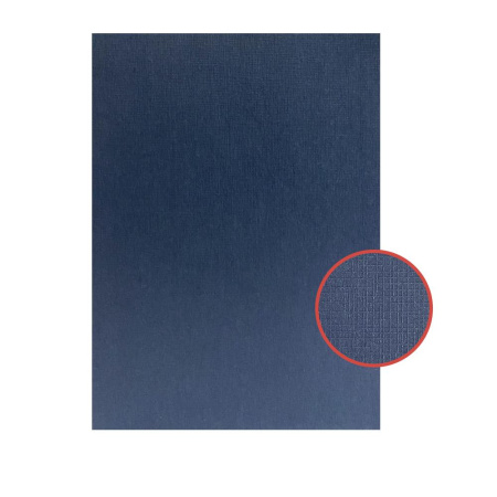 Обложки А4 "лён" синие 100 шт.