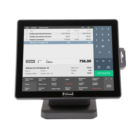 Сенсорный монитор POSCenter EVA-150 (15", 1024х768, VGA, P-CAP touch - USB_N, MSR_JPOS, 3м кабели VGA/USB/питание) черный Сенсорный монитор POSCenter EVA-150 (15", 1024х768, VGA, P-CAP touch - USB_N, MSR_JPOS, 3м кабели VGA/USB/питание) черный