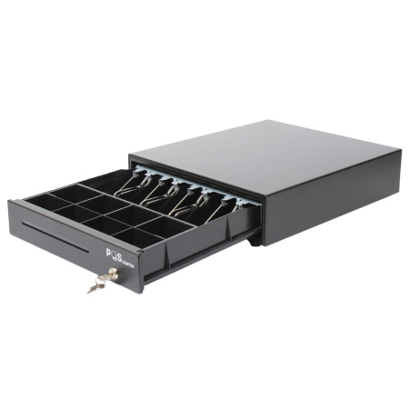 Денежный ящик Poscenter 13K 350x405x90 электромеханический, распайка для "ШТРИХ-М", черный