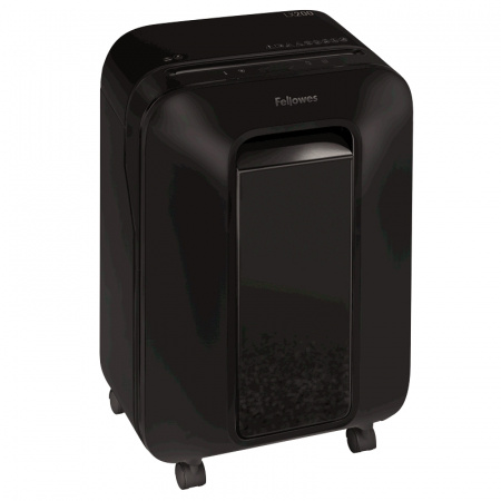 Шредер Fellowes® Powershred® LX200, черный, DIN P-4, 4х12 мм, 12 лст., 22 лтр., Jam Proof™, SafeSens