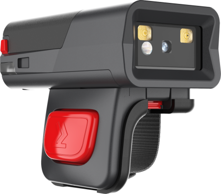Сканер-кольцо Meferi MS300R  / 1D, 2D ZEBRA SE4107 сканирующий модуль / NFC / Стандартная батарея 1000 мАч / Кнопка сканирования