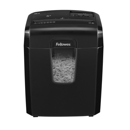 Шредер Fellowes PowerShred 8Cd, DIN P-4, 4х35мм, 8лст., 14лтр.,уничт.: скобы,скр., пл.карты,CD, шт