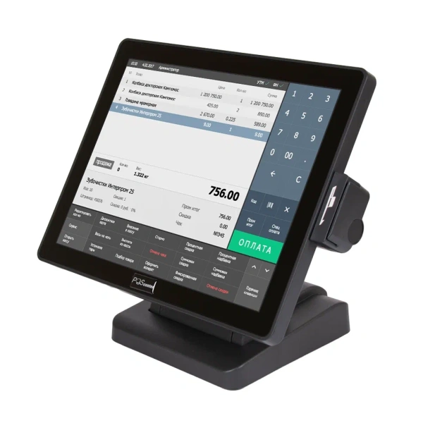 Сенсорный монитор POSCenter EVA-150 (15", 1024х768, VGA, P-CAP touch - USB_N, MSR_JPOS, 3м кабели VGA/USB/питание) черный Сенсорный монитор POSCenter EVA-150 (15", 1024х768, VGA, P-CAP touch - USB_N, MSR_JPOS, 3м кабели VGA/USB/питание) черный