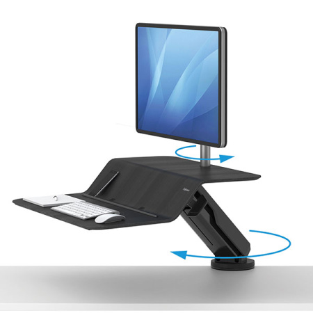 Платформа для работы сидя - стоя Lotus RT Sit-Stand Workstation, черная