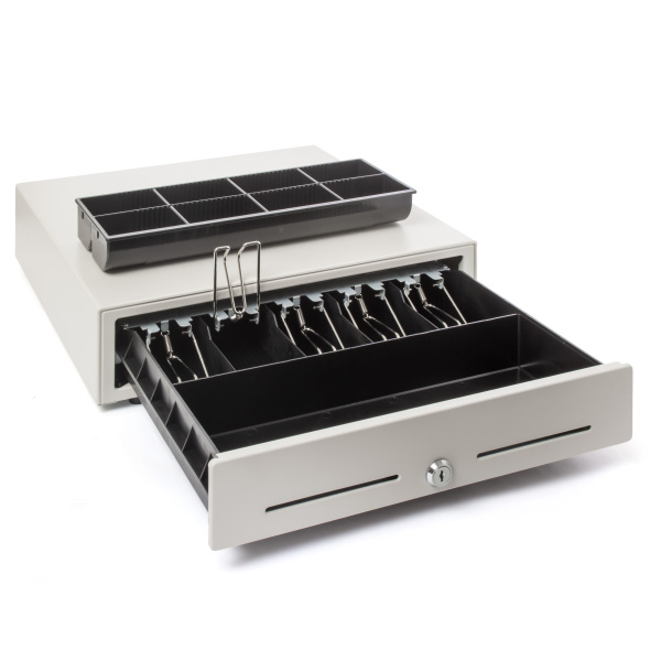 Денежный ящик Poscenter 16K5 410x420x100 распайка для "ШТРИХ-М" светлый