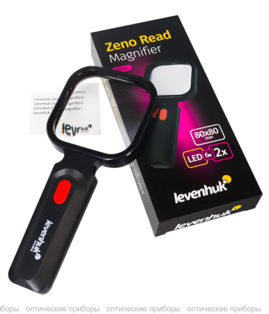 Лупа для чтения Levenhuk Zeno Read ZR10, черная