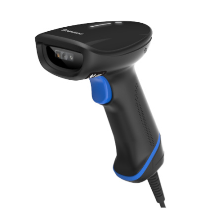 HR2000, двумерный (2D) ручной сканер, USB, черный, в комплекте с USB кабелем и складной подставкой