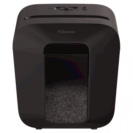 Шредер Fellowes® Powershred® LX25M, DIN P-4, 4х12мм, 6лст.,  11,5 лтр., уничт.: скрепки,скобы,карты
