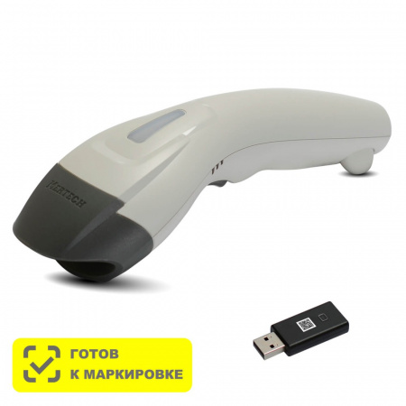 Беспроводной 2D сканер штрих-кода Mertech CL-610 BLE Dongle P2D USB White