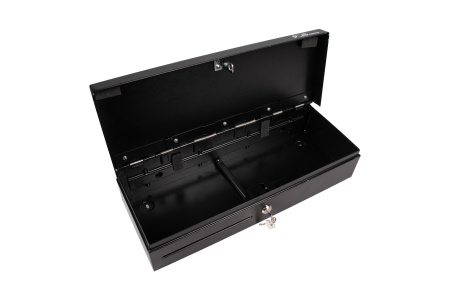 Денежный ящик Poscenter 460KL 460x170x103, распайка Epson 24V, черный, 3.0 м кабель