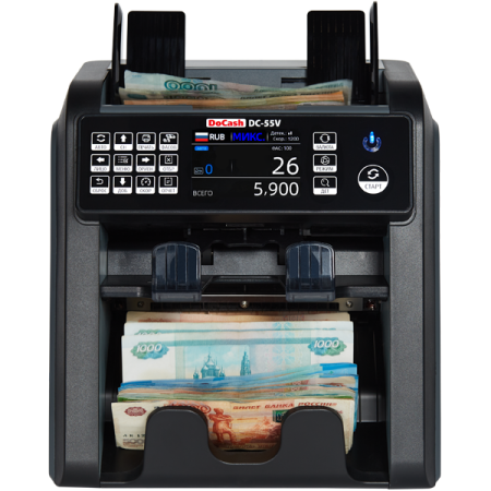 Счетчик банкнот DoCash DC-55V (2 CIS)