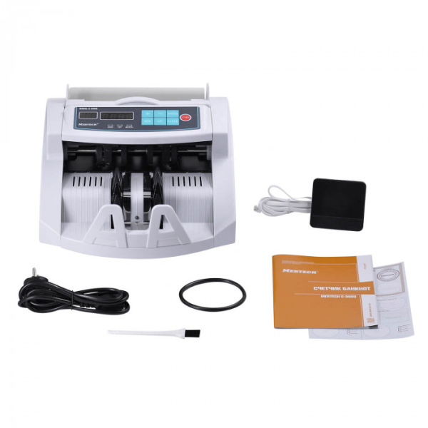 Мультивалютный счетчик банкнот MERTECH C-3000 White