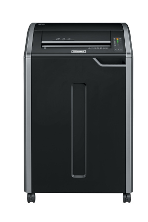 Шредер Fellowes® Powershred® 485CI, DIN P-4,  4x30, 30-32 лст., 142 лтр., 100% Jam Proof, SafeSense™