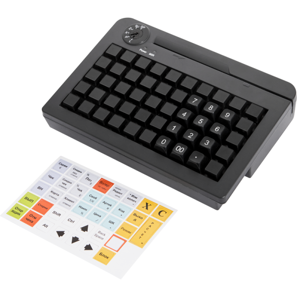 POS клавиатура PayTor KB-50, USB, Считыватель MSR, Черный POS клавиатура PayTor KB-50, USB, Считыватель MSR, Черный
