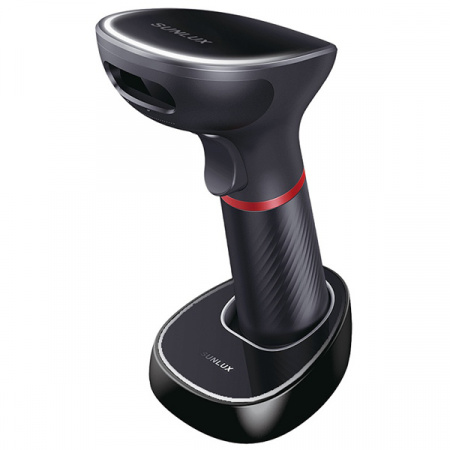 Сканер штрих-кода SUNLUX XL-9610 USB (2D, беспроводной, в комплекте с базовой станцией)