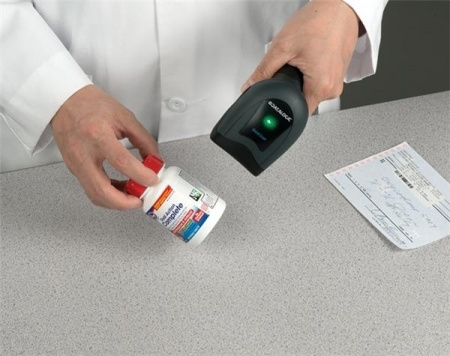 Ручной 2D сканер штрих-кода Datalogic QUICKSCAN QD2430 QD2430-BKK1S USB, черный + подставка (ЕГАИС/ФГИС)