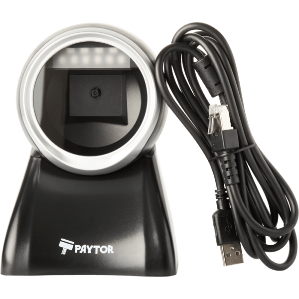 Стационарный сканер PayTor GS-1118, USB, Черный