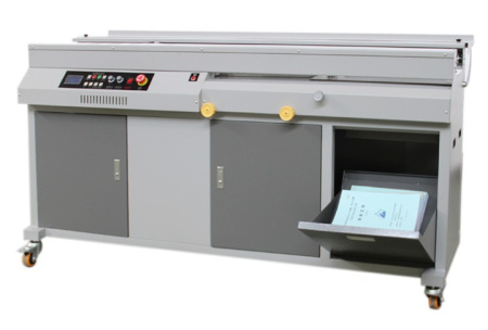 Автоматический термопереплётчик (ролики боковой проклейки, штрихование, торшонирование и фреза) Bulros 588