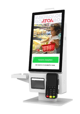 Касса самообслуживания АТОЛ КСО 3210 (21,5", J6412, SSD, 4/128GB), без Wi-Fi, Windows, Frontol, Mindeo, Ind., Кр. пин-пад, Кр. ФР Касса самообслуживания АТОЛ КСО 3210 (21,5", J6412, SSD, 4/128GB), без Wi-Fi, Windows, Frontol, Mindeo, Ind., Кр. пин-пад, Кр. ФР