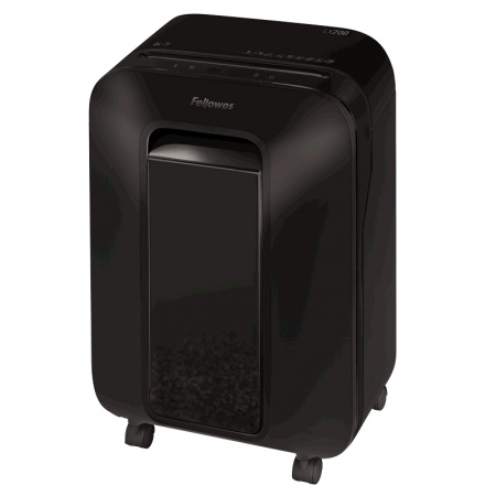 Шредер Fellowes® Powershred® LX200, черный, DIN P-4, 4х12 мм, 12 лст., 22 лтр., Jam Proof™, SafeSens