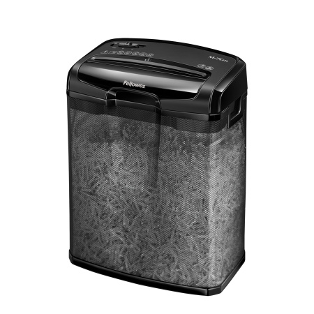 Шредер Fellowes® Powershred®  M-7Cm, DIN P-4,  4х35 мм, 7лст., 13лтр., сетчатая металл. корзина