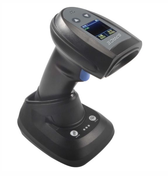 Сканер штрих-кода SPACE X-2020RCS-2D-BT ручной, беспроводной, USB, экран (черный)