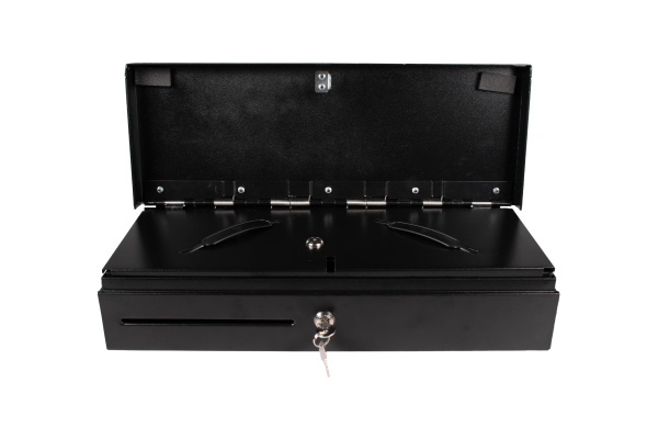 Денежный ящик Poscenter 460KL 460x170x103, распайка Epson 24V, черный, 3.0 м кабель