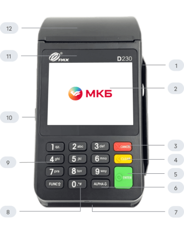 Мобильный POS терминал PAX D230 Мобильный POS терминал PAX D230