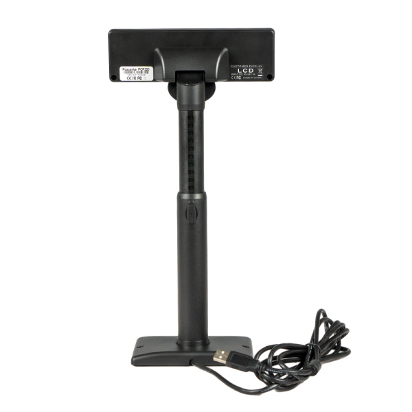 Дисплей покупателя Poscenter PCP220 (бело-голубой LCD), подставка, USB кабель 3.0 м., черный Дисплей покупателя Poscenter PCP220 (бело-голубой LCD), подставка, USB кабель 3.0 м., черный